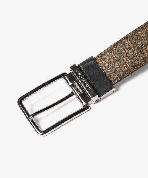 MICHAEL KORS（マイケルコース）の「MICHAEL KORS MK SIGNITURE REVERSIBLE マイケル コース MKシグニチャー ベルト リバーシブル（ベルト・メンズ・ブラウン・FREE）」の3枚目の写真