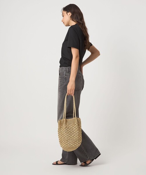 green label relaxing（グリーンレーベルリラクシング）の「メタリックヤーン レーシー トートバッグ（ショルダーバッグ・レディース・シルバー/ブラウン/ブラック/パープル/ゴールド・FREE）」の8枚目の写真