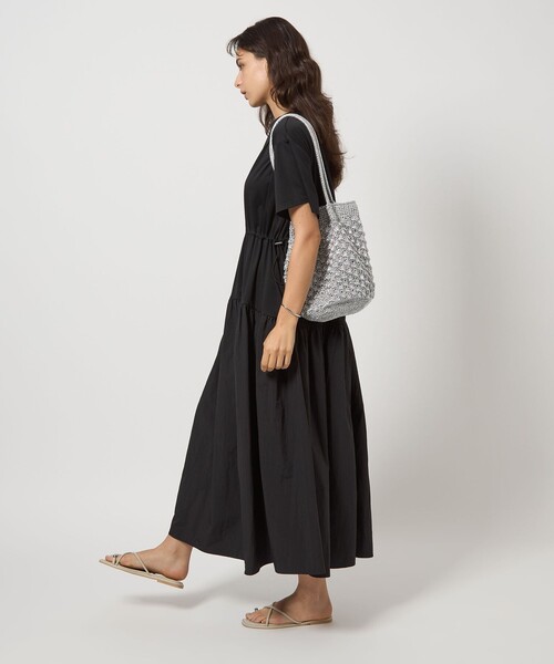 green label relaxing（グリーンレーベルリラクシング）の「メタリックヤーン レーシー トートバッグ（ショルダーバッグ・レディース・シルバー/ブラウン/ブラック/パープル/ゴールド・FREE）」の10枚目の写真