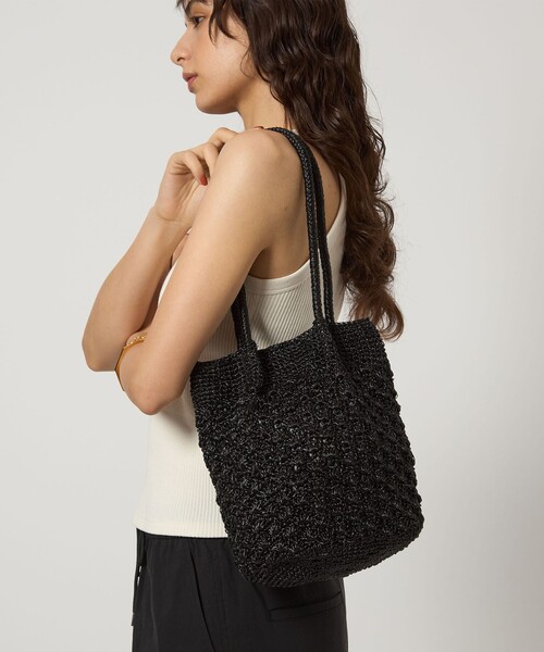 green label relaxing（グリーンレーベルリラクシング）の「メタリックヤーン レーシー トートバッグ（ショルダーバッグ・レディース・シルバー/ブラウン/ブラック/パープル/ゴールド・FREE）」の12枚目の写真