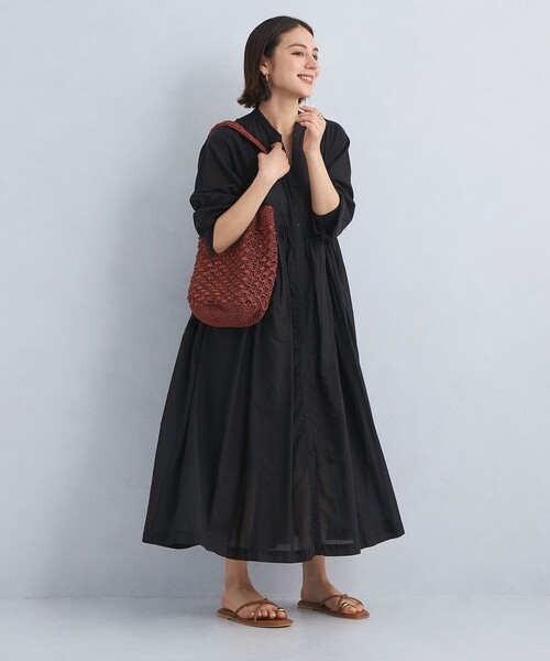 green label relaxing（グリーンレーベルリラクシング）の「メタリックヤーン レーシー トートバッグ（ショルダーバッグ・レディース・シルバー/ブラウン/ブラック/パープル/ゴールド・FREE）」の14枚目の写真