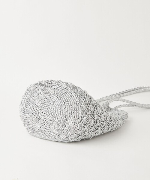 green label relaxing（グリーンレーベルリラクシング）の「メタリックヤーン レーシー トートバッグ（ショルダーバッグ・レディース・シルバー/ブラウン/ブラック/パープル/ゴールド・FREE）」の20枚目の写真