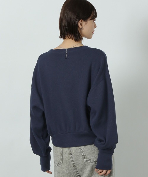 LAKOLE（ラコレ）の「ハニカムプリントプルオーバー / 289493（Tシャツ/カットソー・レディース・ネイビー/アイボリー/イエロー・FREE）」の4枚目の写真