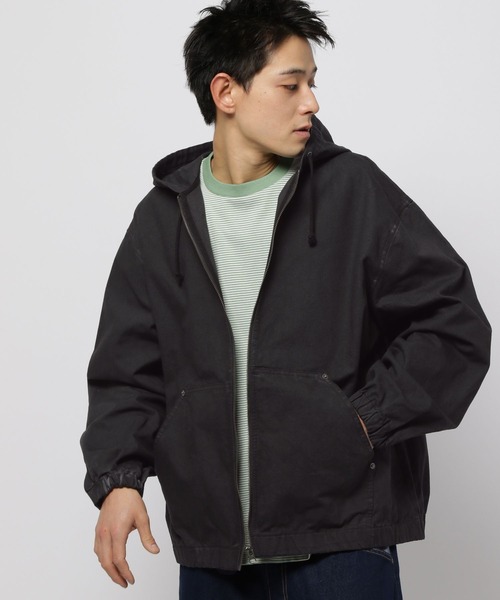 niko and...（ニコアンド）の「WASHEDフードブルゾン（ブルゾン・メンズ・ブラウン/ブラック・MEDIUM/LARGE）」の12枚目の写真