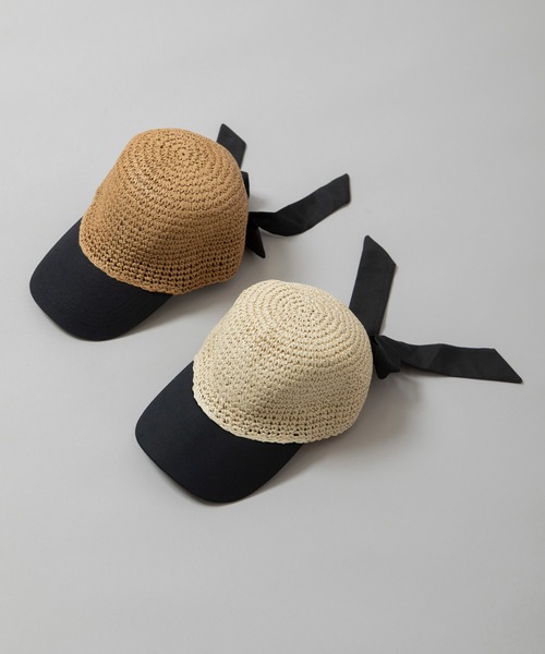 Munich(ミューニック)の「バックリボンキャップ(キャップ・レディース・ナチュラル/ブラウン・FREE)」の16枚目の写真