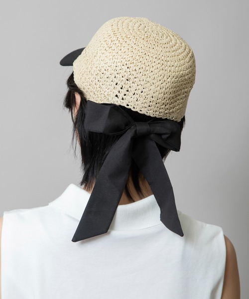 Munich(ミューニック)の「バックリボンキャップ(キャップ・レディース・ナチュラル/ブラウン・FREE)」の10枚目の写真