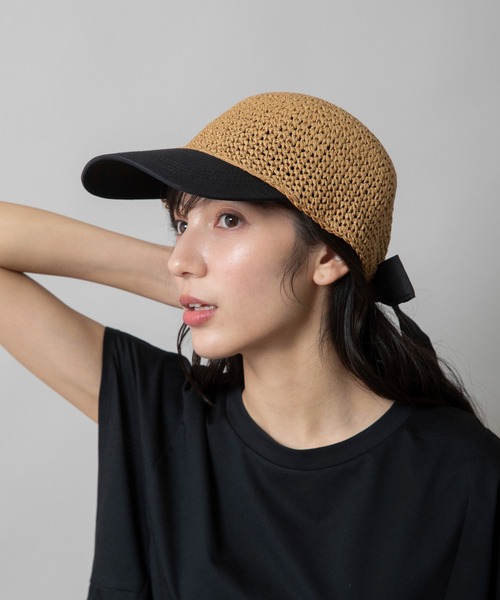 Munich(ミューニック)の「バックリボンキャップ(キャップ・レディース・ナチュラル/ブラウン・FREE)」の15枚目の写真