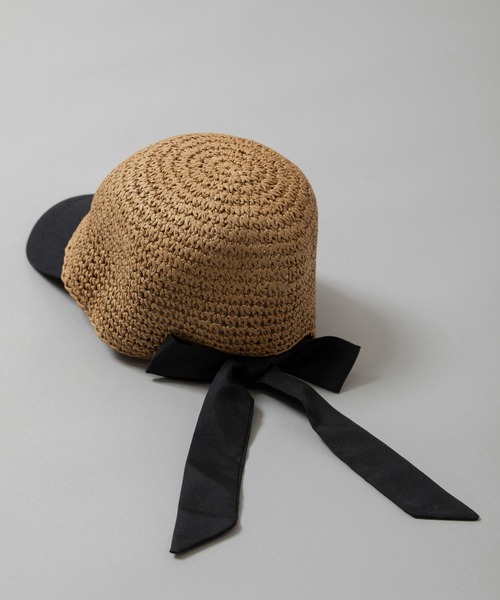 Munich(ミューニック)の「バックリボンキャップ(キャップ・レディース・ナチュラル/ブラウン・FREE)」の7枚目の写真