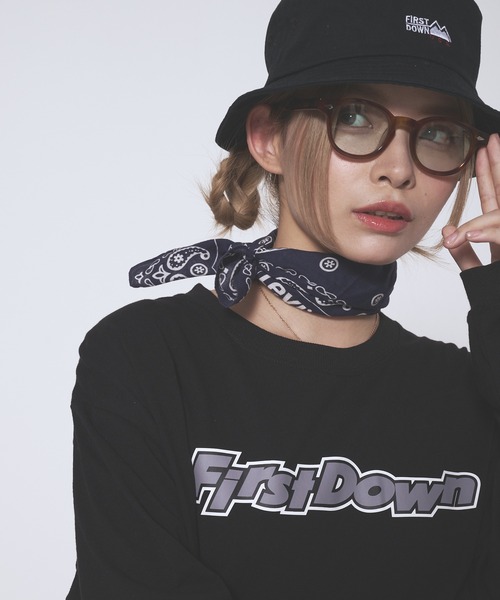 FIRST DOWN(ファーストダウン)の「ロングスリーブ Tシャツ コットンジャージ #2(Tシャツ/カットソー・メンズ・ホワイト/杢グレー/ブラック・L/M/XL)」の1枚目の写真