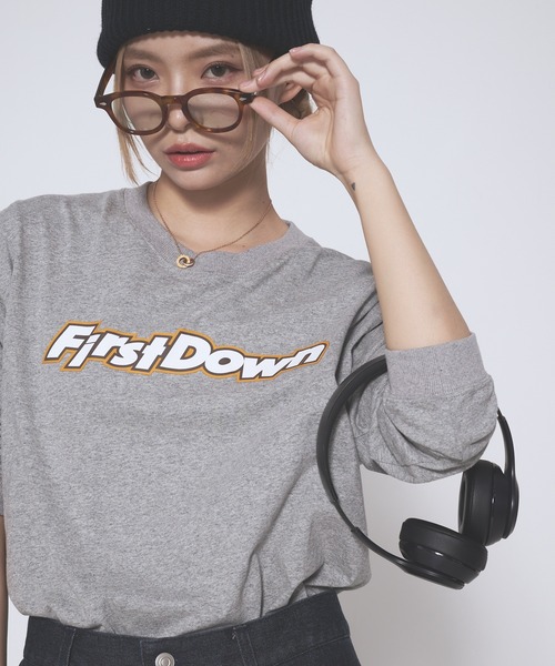FIRST DOWN(ファーストダウン)の「ロングスリーブ Tシャツ コットンジャージ #2(Tシャツ/カットソー・メンズ・ホワイト/杢グレー/ブラック・L/M/XL)」の20枚目の写真
