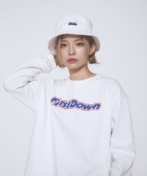 FIRST DOWN(ファーストダウン)の「ロングスリーブ Tシャツ コットンジャージ #2(Tシャツ/カットソー・メンズ・ホワイト/杢グレー/ブラック・L/M/XL)」の14枚目の写真