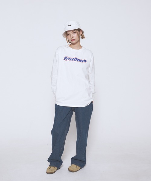 FIRST DOWN(ファーストダウン)の「ロングスリーブ Tシャツ コットンジャージ #2(Tシャツ/カットソー・メンズ・ホワイト/杢グレー/ブラック・L/M/XL)」の15枚目の写真