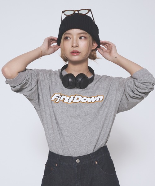 FIRST DOWN(ファーストダウン)の「ロングスリーブ Tシャツ コットンジャージ #2(Tシャツ/カットソー・メンズ・ホワイト/杢グレー/ブラック・L/M/XL)」の21枚目の写真