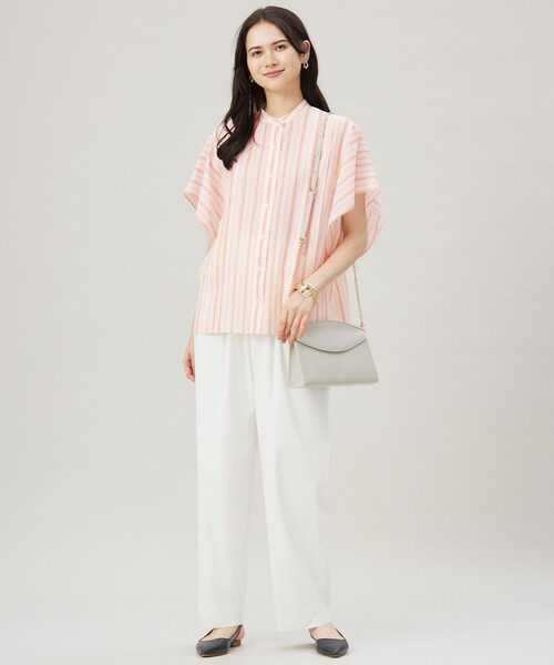 自由区(ジユウク)の「LIPストレッチワイドストレート パンツ(その他パンツ・レディース・ブラック系/アイボリー系/ベージュ系・32)」の10枚目の写真