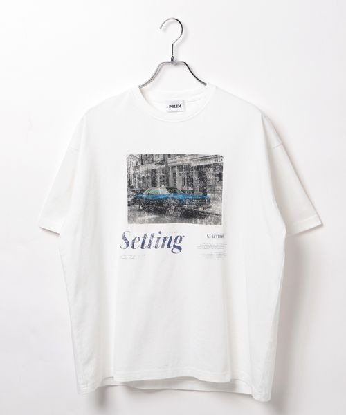 PBLIM（ページボーイリム）の「《UNISEX》クラッシックカーTシャツ（Tシャツ/カットソー・レディース・ネイビー/オフホワイト/グレー・SMALL/MEDIUM）」の14枚目の写真