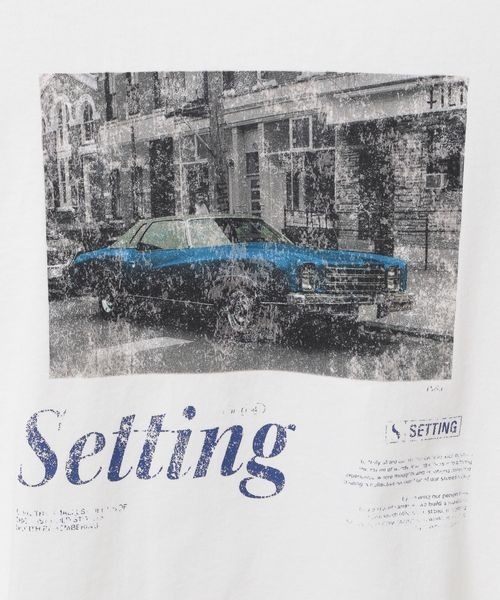 PBLIM（ページボーイリム）の「《UNISEX》クラッシックカーTシャツ（Tシャツ/カットソー・レディース・ネイビー/オフホワイト/グレー・SMALL/MEDIUM）」の8枚目の写真