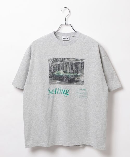 PBLIM（ページボーイリム）の「《UNISEX》クラッシックカーTシャツ（Tシャツ/カットソー・レディース・ネイビー/オフホワイト/グレー・SMALL/MEDIUM）」の7枚目の写真