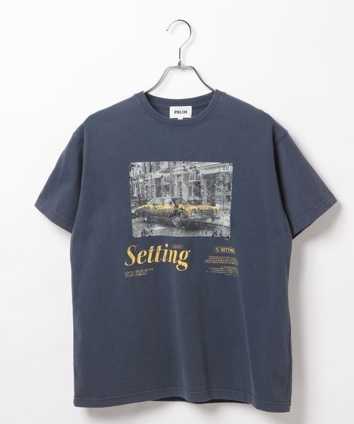 PBLIM（ページボーイリム）の「《UNISEX》クラッシックカーTシャツ（Tシャツ/カットソー・レディース・ネイビー/オフホワイト/グレー・SMALL/MEDIUM）」の5枚目の写真