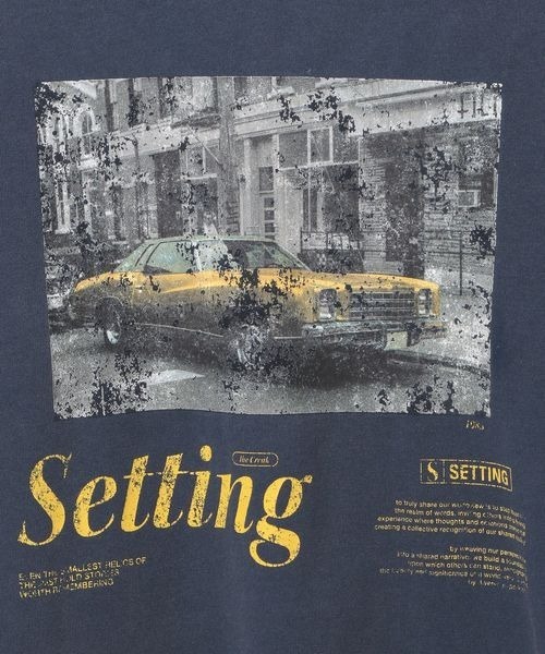 PBLIM（ページボーイリム）の「《UNISEX》クラッシックカーTシャツ（Tシャツ/カットソー・レディース・ネイビー/オフホワイト/グレー・SMALL/MEDIUM）」の4枚目の写真