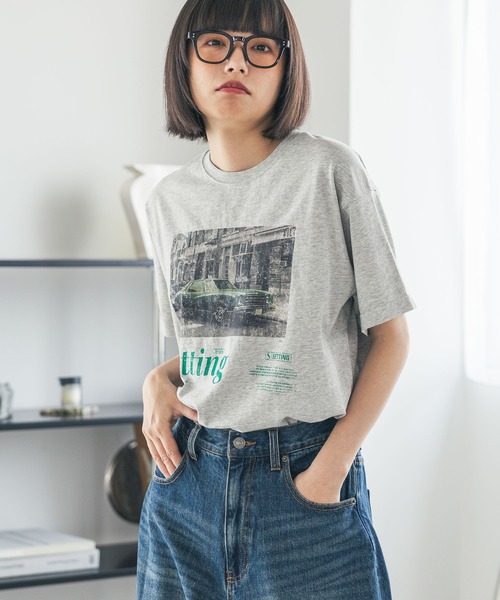 PBLIM（ページボーイリム）の「《UNISEX》クラッシックカーTシャツ（Tシャツ/カットソー・レディース・ネイビー/オフホワイト/グレー・SMALL/MEDIUM）」の19枚目の写真