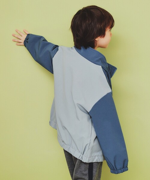 THE SHOP TK （ザ ショップ ティーケー ）の「【120-150】配色スタンドブルゾン/洗濯機OK（ブルゾン・キッズ・ブルー系その他6/ネイビー系4/パープル系1・12/15 /13/14）」の14枚目の写真