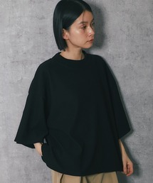 モックネック半袖トップス