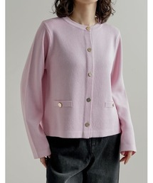 Re:EDIT（リエディ）の「[新色追加]メタリックボタンカーディガン（カーディガン/ボレロ）」
