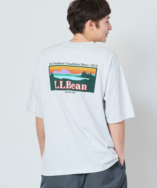 L.L.Bean(エルエルビーン)の「【JAPAN EDITION】ビーンズ・バック・カタディン・ティ(Tシャツ/カットソー・メンズ・ネイビー/タン/ライトグレー/オフホワイト/ブラック・SMALL/MEDIUM/LARGE/X-LARGE)」の4枚目の写真
