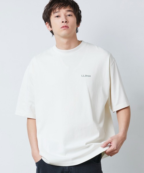 L.L.Bean(エルエルビーン)の「【JAPAN EDITION】ビーンズ・バック・カタディン・ティ(Tシャツ/カットソー・メンズ・ネイビー/タン/ライトグレー/オフホワイト/ブラック・SMALL/MEDIUM/LARGE/X-LARGE)」の14枚目の写真