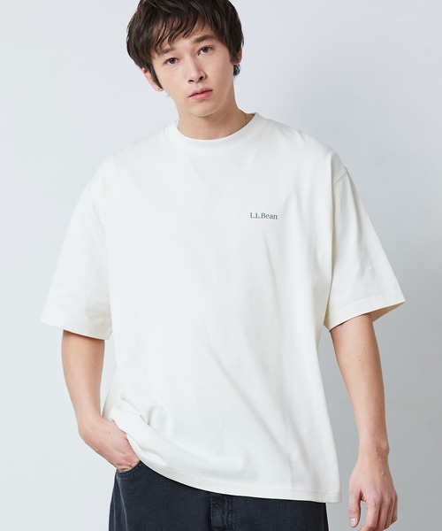L.L.Bean(エルエルビーン)の「【JAPAN EDITION】ビーンズ・バック・カタディン・ティ(Tシャツ/カットソー・メンズ・ネイビー/タン/ライトグレー/オフホワイト/ブラック・SMALL/MEDIUM/LARGE/X-LARGE)」の15枚目の写真