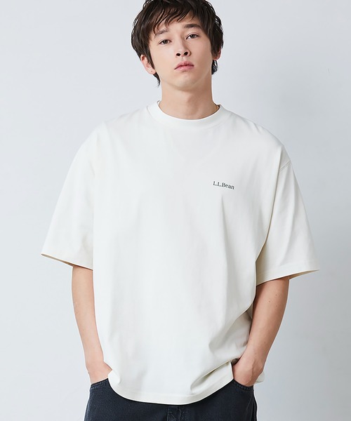 L.L.Bean(エルエルビーン)の「【JAPAN EDITION】ビーンズ・バック・カタディン・ティ(Tシャツ/カットソー・メンズ・ネイビー/タン/ライトグレー/オフホワイト/ブラック・SMALL/MEDIUM/LARGE/X-LARGE)」の16枚目の写真