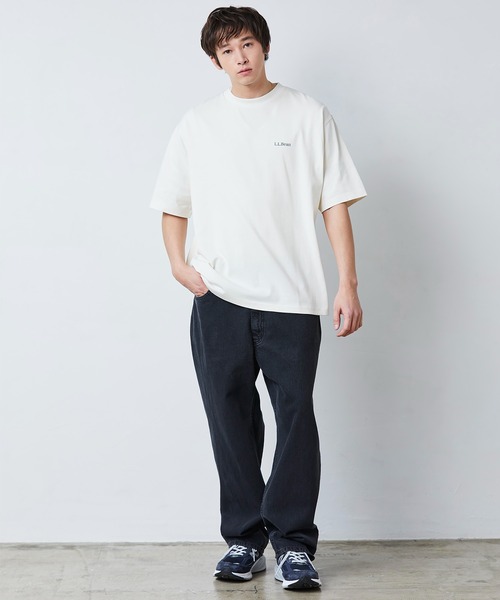 L.L.Bean(エルエルビーン)の「【JAPAN EDITION】ビーンズ・バック・カタディン・ティ(Tシャツ/カットソー・メンズ・ネイビー/タン/ライトグレー/オフホワイト/ブラック・SMALL/MEDIUM/LARGE/X-LARGE)」の6枚目の写真