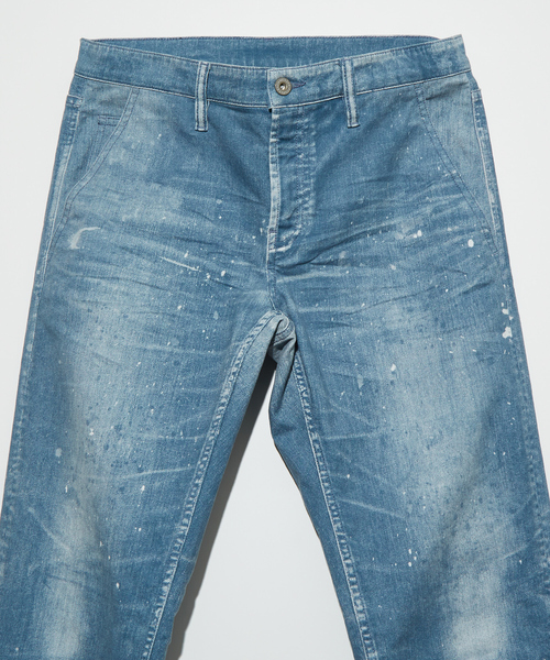 5351 POUR LES HOMMES(ゴーサンゴーイチプールオム)の「【25S/S】プリント テーパード デニム パンツ / オリジナルバンダナ付き(デニムパンツ・メンズ・ライトグレー/グリーン/ライトブルー・44/46/48/50)」の7枚目の写真