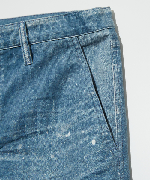 5351 POUR LES HOMMES(ゴーサンゴーイチプールオム)の「【25S/S】プリント テーパード デニム パンツ / オリジナルバンダナ付き(デニムパンツ・メンズ・ライトグレー/グリーン/ライトブルー・44/46/48/50)」の8枚目の写真