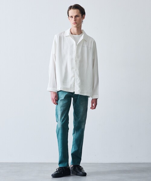 5351 POUR LES HOMMES(ゴーサンゴーイチプールオム)の「プリント テーパード デニム パンツ / オリジナルバンダナ付き(デニムパンツ・メンズ・ライトグレー/グリーン/ライトブルー・44/46/48/50)」の21枚目の写真
