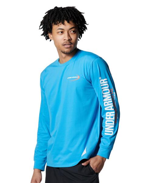 UNDER ARMOUR(アンダーアーマー)の「UAモチベート グラフィック ロングスリーブ Tシャツ(トレーニング/メンズ)(Tシャツ/カットソー・メンズ・エメラルドブルー・XL/S/L/2XL/M/4XL/3XL)」の5枚目の写真