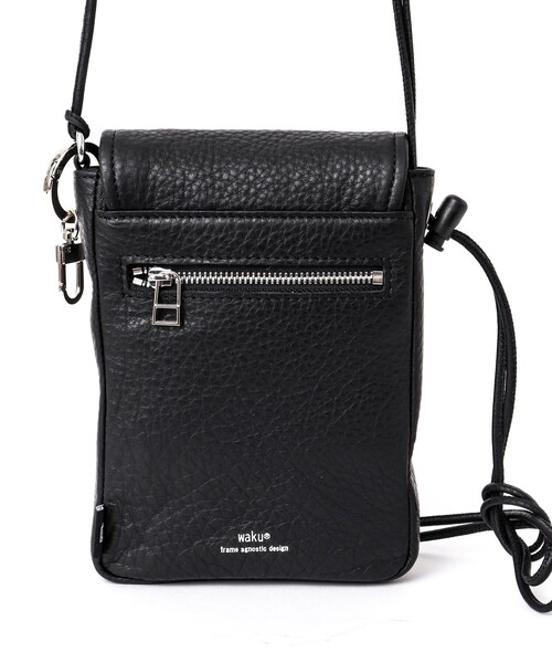 waku（ワク）の「【waku/ワク】レザーフラップショルダー WK-0003（ショルダーバッグ・メンズ・ブラック・FREE）」の12枚目の写真