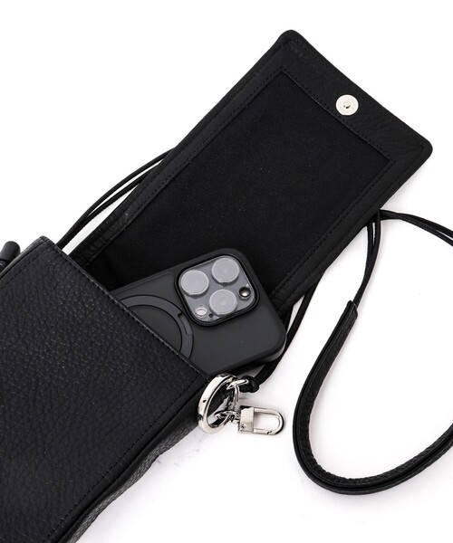 waku（ワク）の「【waku/ワク】レザーフラップショルダー WK-0003（ショルダーバッグ・メンズ・ブラック・FREE）」の5枚目の写真