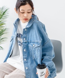サックスブルー」に該当するデニムジャケットファッション通販