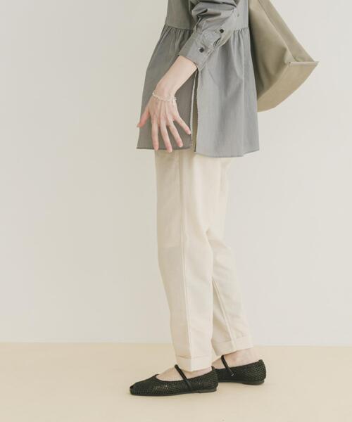 ITEMS URBANRESEARCH（アイテムズ アーバンリサーチ）の「リネン混イージーパンツ（その他パンツ・レディース・モカ/ブルー/ライトベージュ・MEDIUM/SMALL）」の5枚目の写真