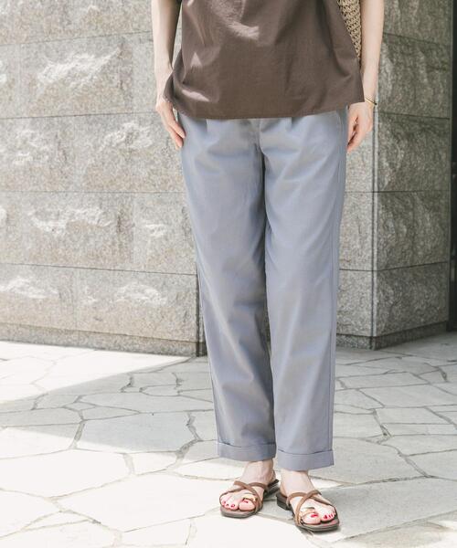 ITEMS URBANRESEARCH（アイテムズ アーバンリサーチ）の「リネン混イージーパンツ（その他パンツ・レディース・モカ/ブルー/ライトベージュ・MEDIUM/SMALL）」の9枚目の写真