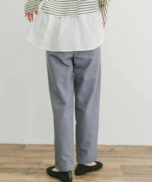 ITEMS URBANRESEARCH（アイテムズ アーバンリサーチ）の「リネン混イージーパンツ（その他パンツ・レディース・モカ/ブルー/ライトベージュ・MEDIUM/SMALL）」の13枚目の写真