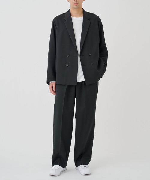 STUDIOUS（ステュディオス）の「NO SEASON WASHABLEWOOL JACKET（テーラードジャケット・メンズ・ブラック/グレイッシュベージュ・1/2）」の21枚目の写真