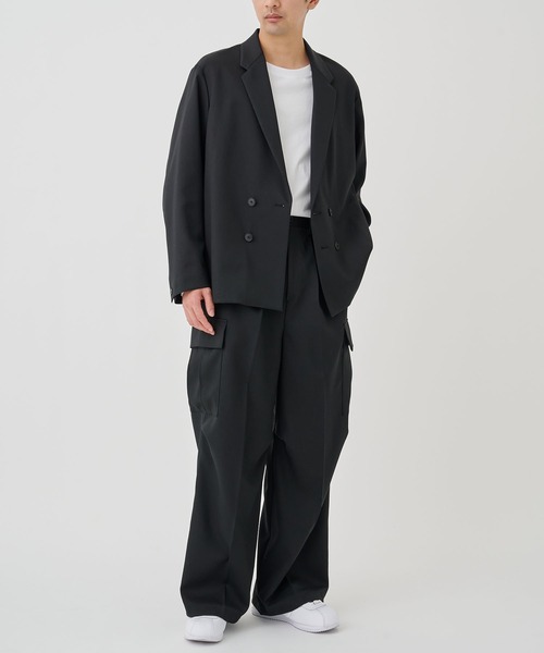 STUDIOUS（ステュディオス）の「NO SEASON WASHABLEWOOL JACKET（テーラードジャケット・メンズ・ブラック/グレイッシュベージュ・1/2）」の22枚目の写真