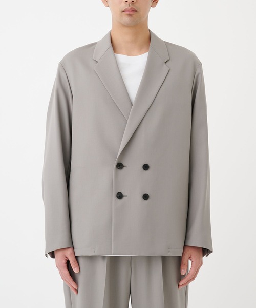 STUDIOUS（ステュディオス）の「NO SEASON WASHABLEWOOL JACKET（テーラードジャケット・メンズ・ブラック/グレイッシュベージュ・1/2）」の10枚目の写真