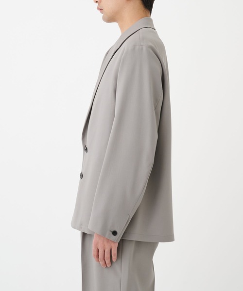 STUDIOUS（ステュディオス）の「NO SEASON WASHABLEWOOL JACKET（テーラードジャケット・メンズ・ブラック/グレイッシュベージュ・1/2）」の11枚目の写真