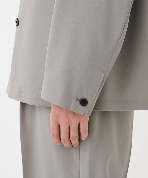 STUDIOUS（ステュディオス）の「NO SEASON WASHABLEWOOL JACKET（テーラードジャケット・メンズ・ブラック/グレイッシュベージュ・1/2）」の16枚目の写真