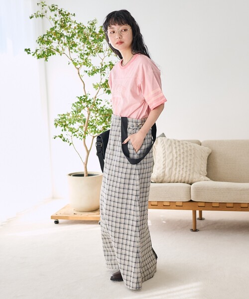 FREAK'S STORE(フリークスストア)の「フットボール 加工Tシャツ(Tシャツ/カットソー・レディース・ピンク/ブルー・フリ-)」の4枚目の写真