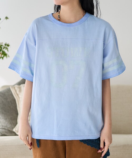 FREAK'S STORE(フリークスストア)の「フットボール 加工Tシャツ(Tシャツ/カットソー・レディース・ピンク/ブルー・フリ-)」の19枚目の写真