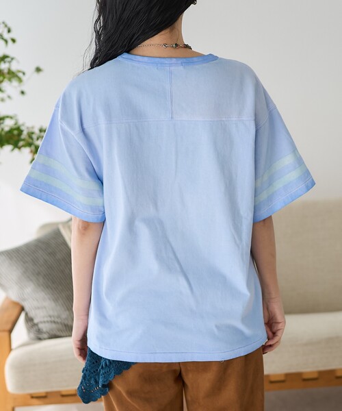 FREAK'S STORE(フリークスストア)の「フットボール 加工Tシャツ(Tシャツ/カットソー・レディース・ピンク/ブルー・フリ-)」の21枚目の写真